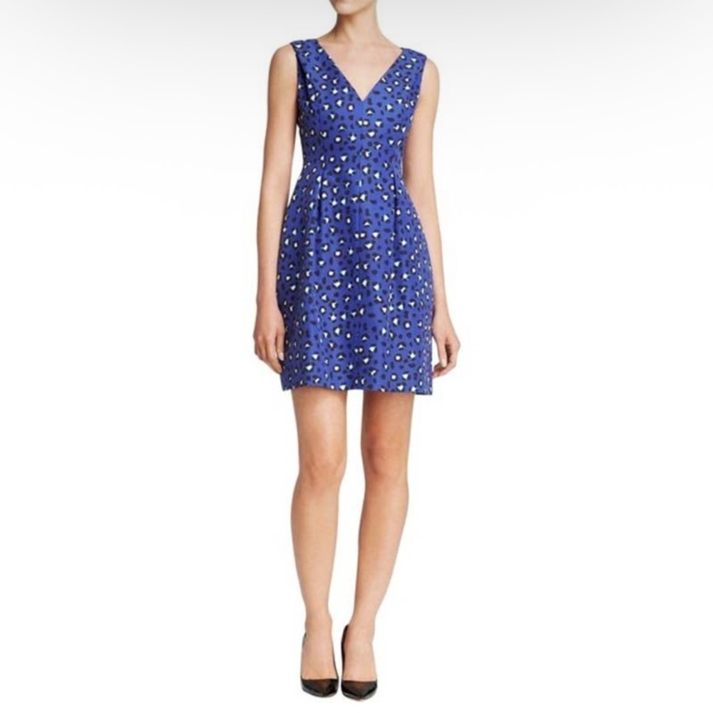 ❄️Kate Spade Blue Leopard Print Dress